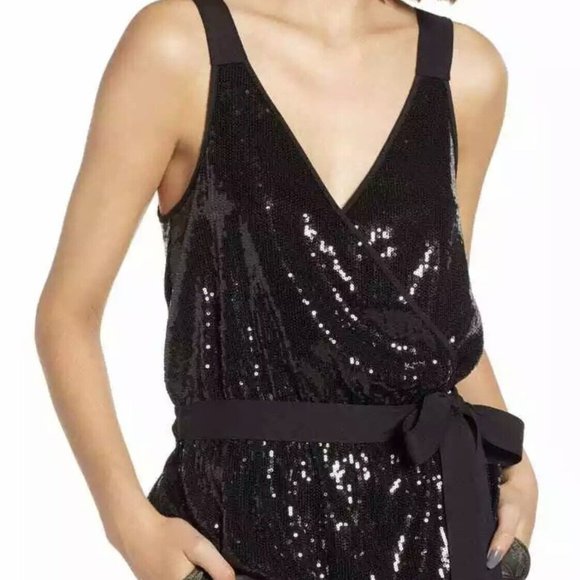 Chelsea28 Tops - Chelsea28 Sequin Tank Top V-neck - Medium